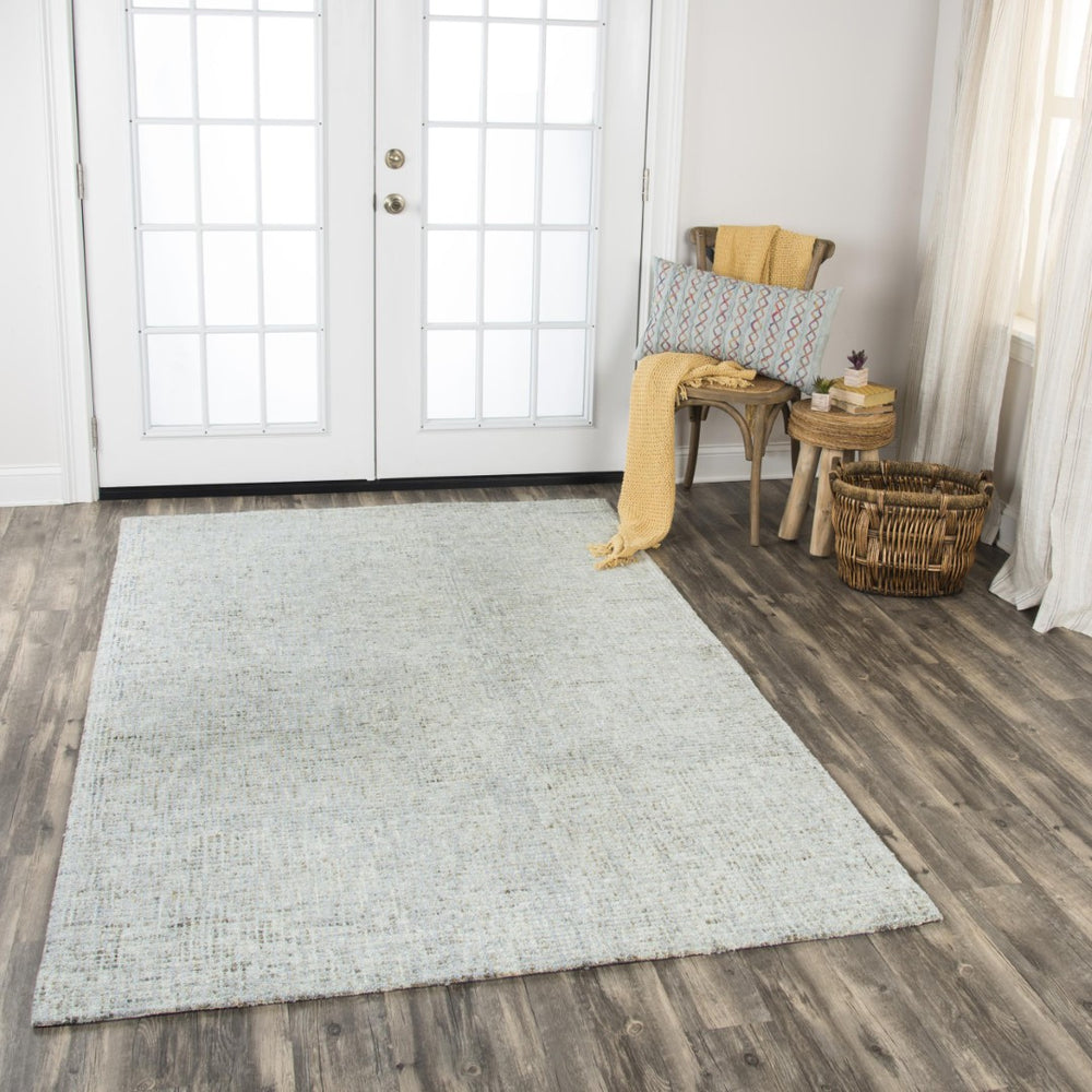 Alora Decor Storm Hand-Tufted Wool Rug In Variegated Red Loop Grid With Plush Beige & Gray Textured Pile 8' x 11' STMST100300460811
