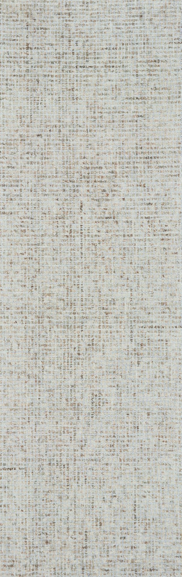 Alora Decor Storm Gray Hand-Tufted Wool Runner 2'6"X8' — Textured Storm Gray With Red Grid, Plush Durable Casual Elegance STMST100300462608