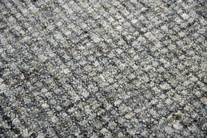 Alora Decor Storm Gray 2'6"X8' Hand-Tufted Wool Runner, Tweed-Inspired Loop & Cut Pile For Resilient Comfort STMST1005DR002608