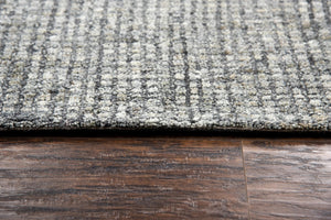 Alora Decor Storm Hand-Tufted Gray Wool Rug With Tweed Texture — Durable, Soft Casual Style For Living Spaces 10' x 13' STMST1005DR000113