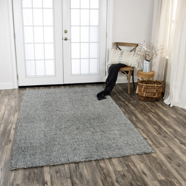 Alora Decor Storm Hand-Tufted Gray Wool Rug With Tweed Texture — Durable, Soft Casual Style For Living Spaces 10' x 13' STMST1005DR000113