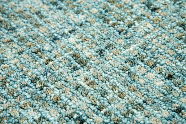 Alora Decor Storm Hand-Tufted Geometric Wool Rug In Calming Teal And Blue — Textured, Durable, Low-Profile 3' x 5' STMST100600890305