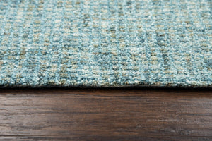 Alora Decor Storm Hand-Tufted Geometric Wool Rug In Calming Teal And Blue — Textured, Durable, Low-Profile 3' x 5' STMST100600890305