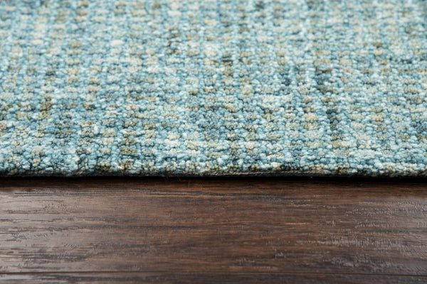 Alora Decor Storm Hand-Tufted Geometric Wool Rug In Calming Teal And Blue — Textured, Durable, Low-Profile 3' x 5' STMST100600890305