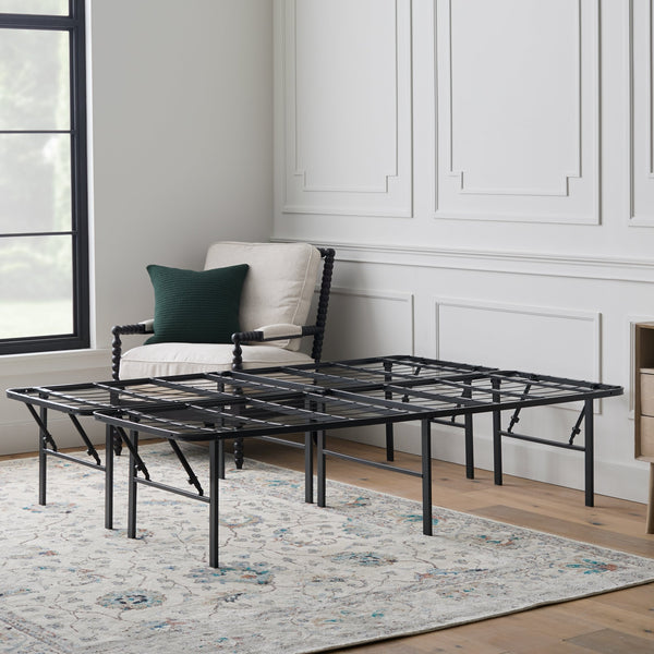 Malouf Highrise™ Lt 18" Platform Bed Frame - Tool-free Assembly, Space-saving Design & 2000 Lb Capacity   St22qq18fp