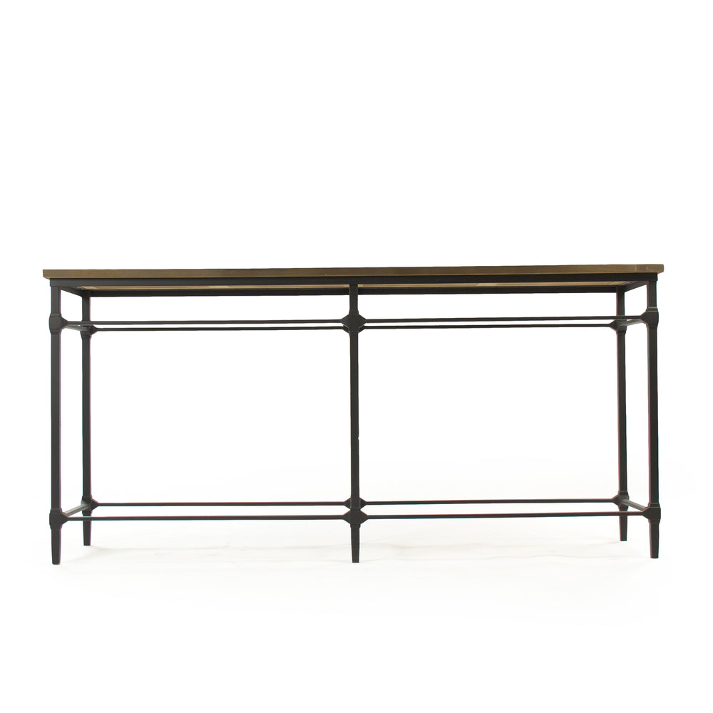 Aveline Console Distressed Pine, Black Metal ST380 701 Zentique