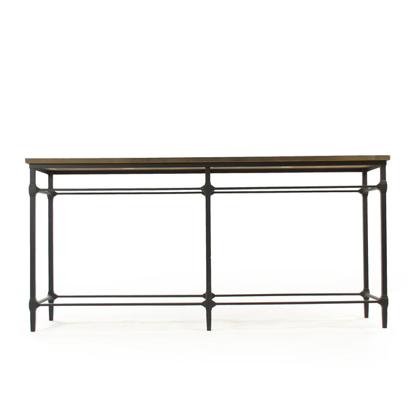 Aveline Console Distressed Pine, Black Metal ST380 701 Zentique