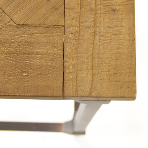 Aveline Console Distressed Pine, Black Metal ST380 701 Zentique