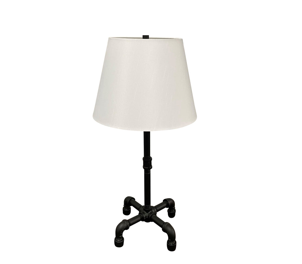 House Of Troy Studio Industrial Table Lamp With Elegant Fabric Shade For Modern Home Décor And Ambiance Granite Metal St650-gt