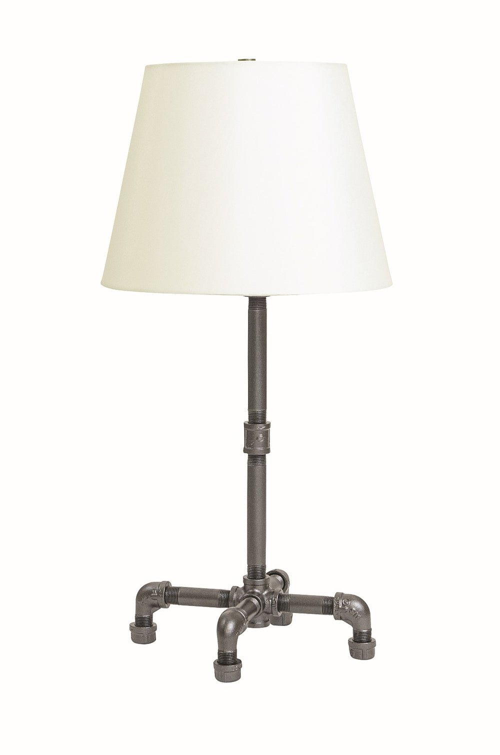 House Of Troy Studio Industrial Table Lamp With Elegant Fabric Shade For Modern Home Décor And Ambiance Granite Metal St650-gt
