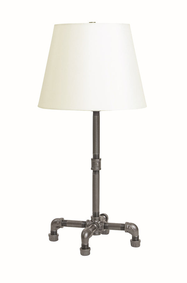 House Of Troy Studio Industrial Table Lamp With Elegant Fabric Shade For Modern Home Décor And Ambiance Granite Metal St650-gt