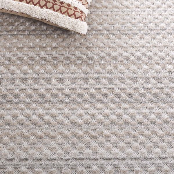 Safavieh Stella Collection Plush Area Rug - Stylish Polypropylene Design For Modern Living Spaces Beige ,Grey Polypropylene Pile Sta103b-8