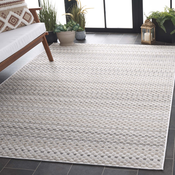 Safavieh Stella Collection Plush Area Rug - Stylish Polypropylene Design For Modern Living Spaces Beige ,Grey Polypropylene Pile Sta103b-8