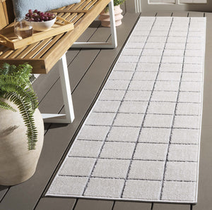 Safavieh Stella Contemporary Area Rug - Chic Ivory And Grey Checkerboard Design For Stylish Interiors Ivory ,Grey Polypropylene Pile Sta108b-5