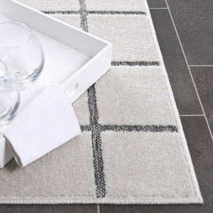Safavieh Stella Contemporary Area Rug - Chic Ivory And Grey Checkerboard Design For Stylish Interiors Ivory ,Grey Polypropylene Pile Sta108b-5