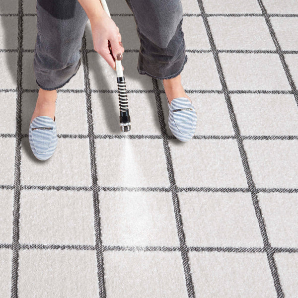 Safavieh Stella Contemporary Area Rug - Chic Ivory And Grey Checkerboard Design For Stylish Interiors Ivory ,Grey Polypropylene Pile Sta108b-5