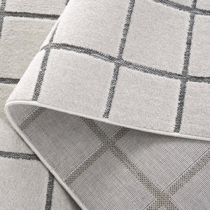 Safavieh Stella Contemporary Area Rug - Chic Ivory And Grey Checkerboard Design For Stylish Interiors Ivory ,Grey Polypropylene Pile Sta108b-5