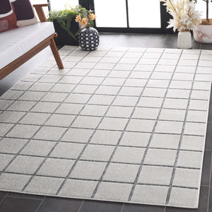 Safavieh Stella Contemporary Area Rug - Chic Ivory And Grey Checkerboard Design For Stylish Interiors Ivory ,Grey Polypropylene Pile Sta108b-5