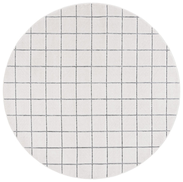 Safavieh Stella Contemporary Area Rug - Chic Ivory And Grey Checkerboard Design For Stylish Interiors Ivory ,Grey Polypropylene Pile Sta108b-5