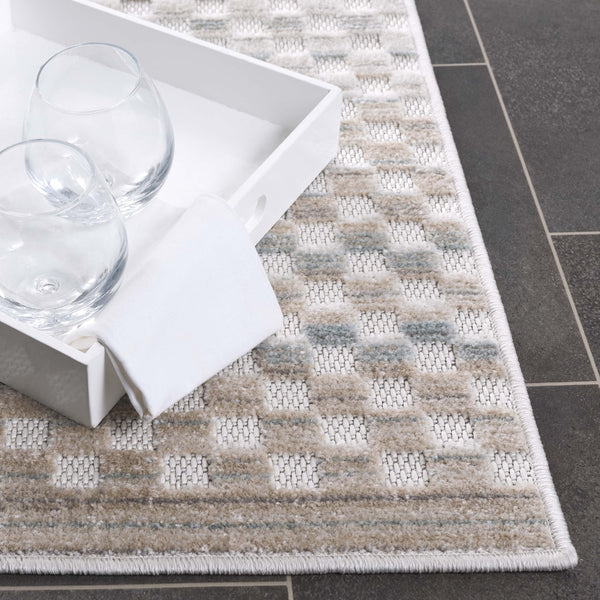 Safavieh Stella Premium Polypropylene Area Rug – Stylish Beige And Blue Design For Modern Home Décor Beige ,Blue Polypropylene Pile Sta109b-9