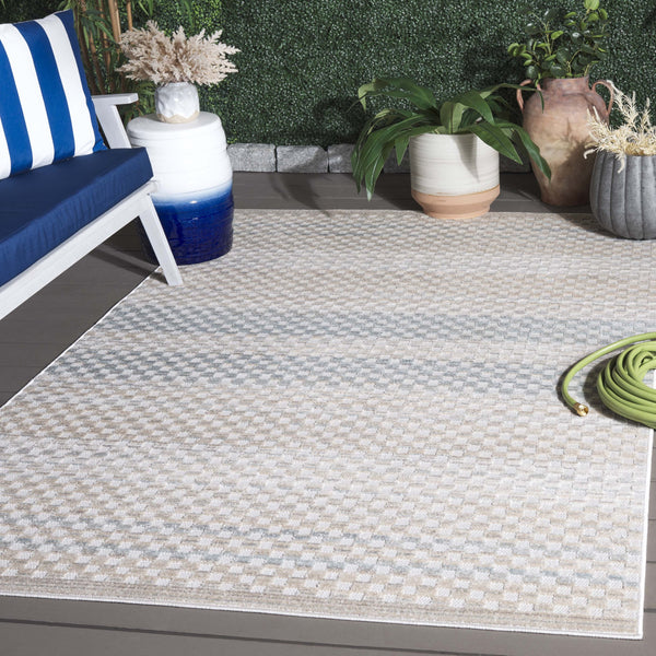 Safavieh Stella Premium Polypropylene Area Rug – Stylish Beige And Blue Design For Modern Home Décor Beige ,Blue Polypropylene Pile Sta109b-9