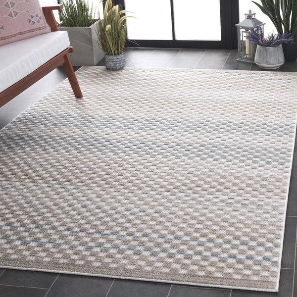 Safavieh Stella Premium Polypropylene Area Rug – Stylish Beige And Blue Design For Modern Home Décor Beige ,Blue Polypropylene Pile Sta109b-9