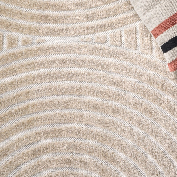 Safavieh Stella Polypropylene Hallway Runner Solid Beige Ivory Low Pile Minimalist Entryway Rug STA113B-27