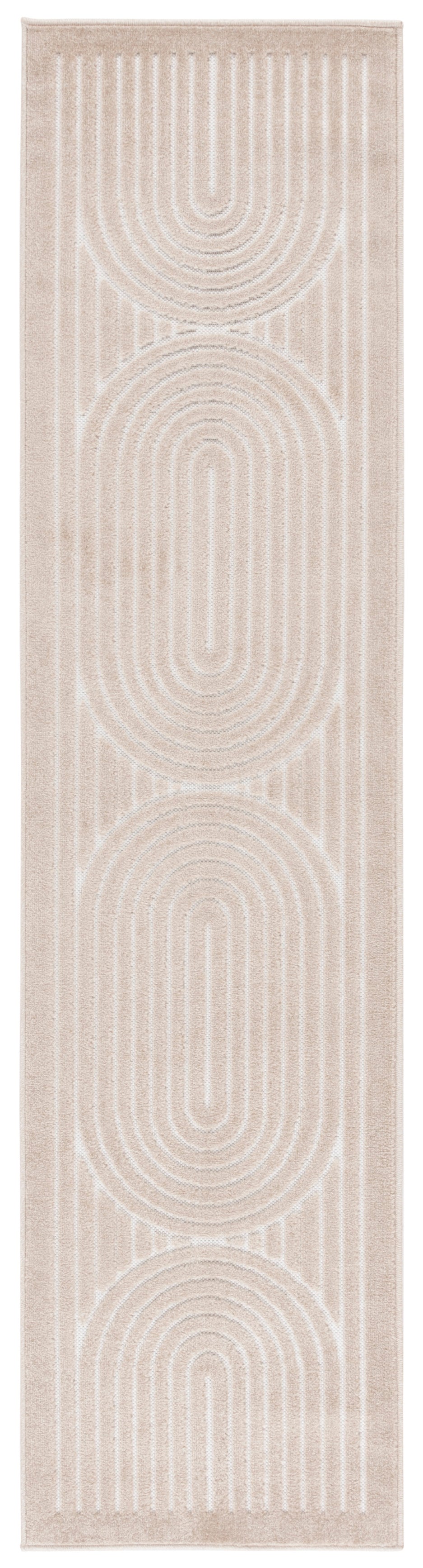 Safavieh Stella Modern Beige & Ivory Runner Rug, Low-Profile Polypropylene Pile, Durable Turkish Power-Loomed Finish 2'-0" x 5'-0" STA113B-25