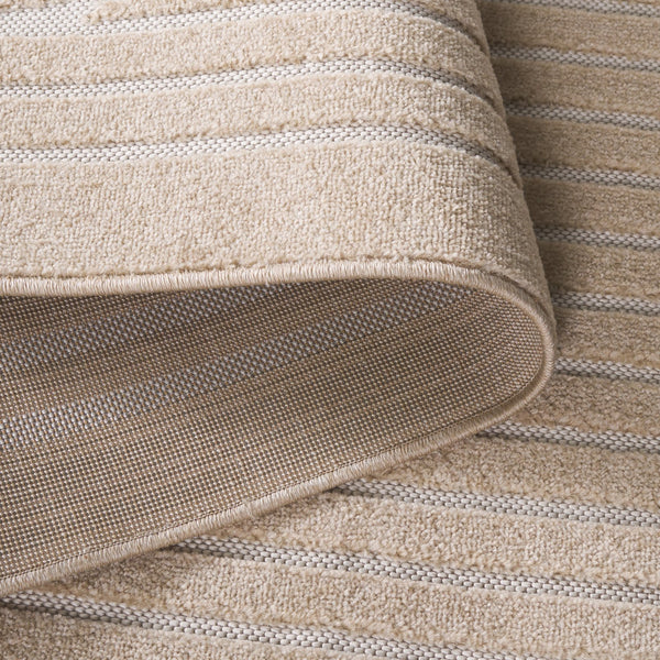 Safavieh Stella Contemporary Beige & Ivory Area Rug, Low-Profile Power-Loomed Polypropylene, Durable Elegance 6'-0" x 9'-0" STA113B-6