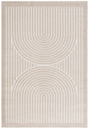 Safavieh Stella Contemporary Beige & Ivory Area Rug, Low-Profile Power-Loomed Polypropylene, Durable Elegance 6'-0" x 9'-0" STA113B-6