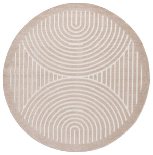 Safavieh Stella Modern Beige And Ivory Geometric Area Rug — Durable Polypropylene Pile, Stain-Resistant, Turkish-Made (3 Ft X 5 Ft) 3'-0" x 5'-0" STA113B-3