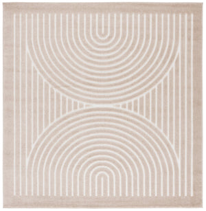 Safavieh Stella Contemporary Beige & Ivory Area Rug, Low-Profile Power-Loomed Polypropylene, Durable Elegance 6'-0" x 9'-0" STA113B-6