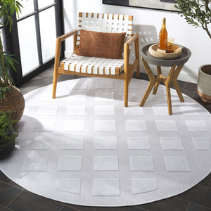 Safavieh Stella Exquisite Square Area Rug - Elegant Geometric Design For Indoor And Outdoor Spaces Ivory Polypropylene Pile Sta124a-6r