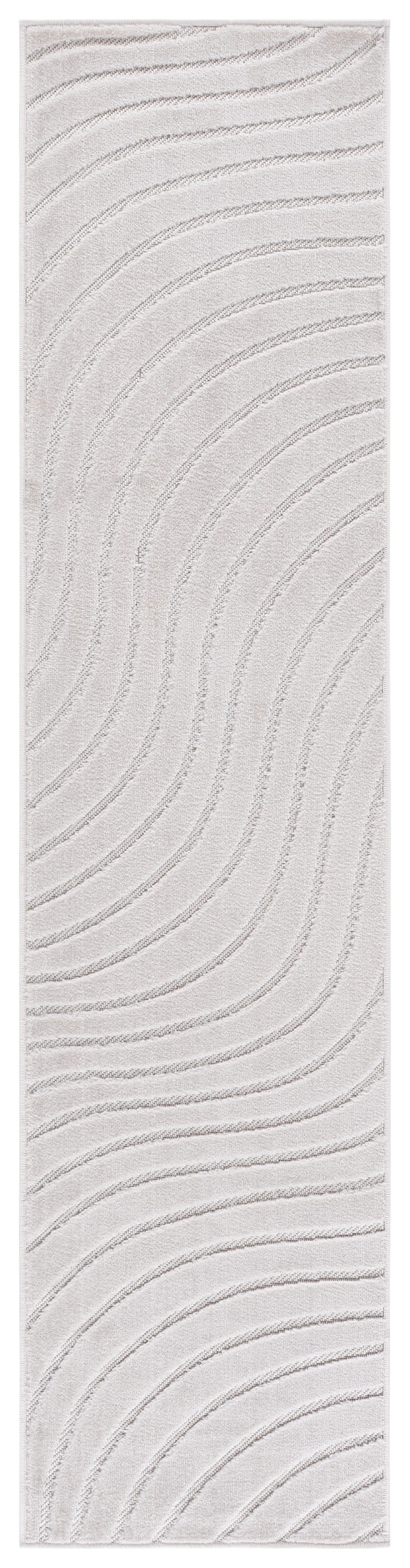 Safavieh Stella Contemporary Ivory Area Rug With Abstract Modern Pattern, Polypropylene Plush & Durable Feel 6'-7" x 6'-7" STA144A-7R