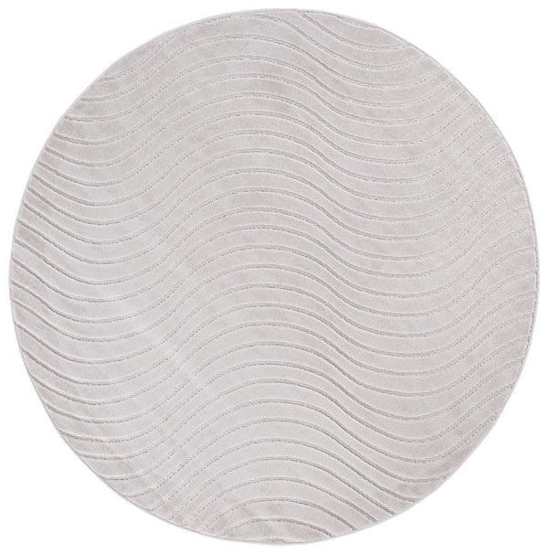 Safavieh Stella Contemporary Ivory Area Rug With Abstract Modern Pattern, Polypropylene Plush & Durable Feel 6'-7" x 6'-7" STA144A-7R
