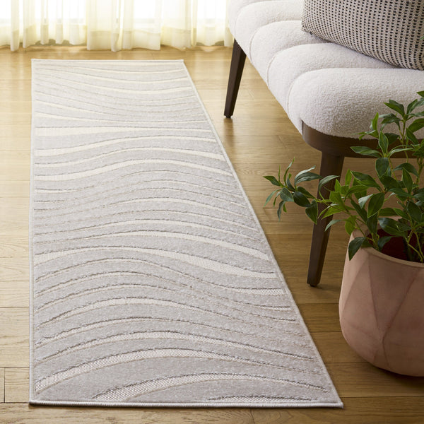 Safavieh Stella Ivory Beige Power-Loomed Runner — Durable Polypropylene Pile, Low-Maintenance Hallway Rug 2'-0" x 8'-0" STA146A-28