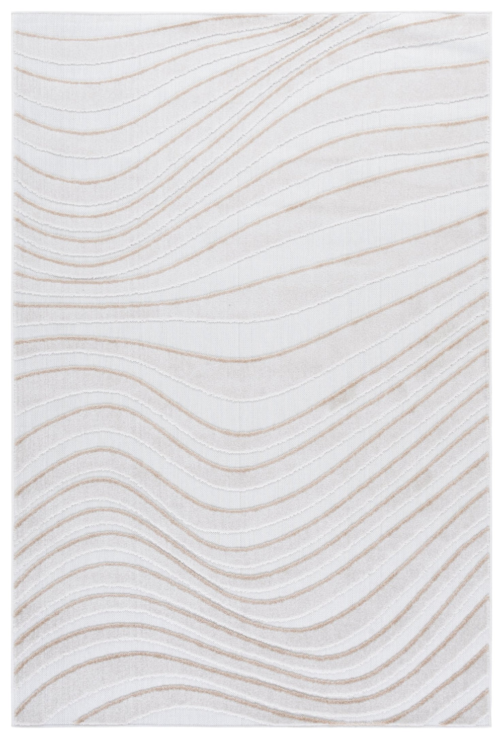 Safavieh Stella Ivory Beige Power-Loomed Runner — Durable Polypropylene Pile, Low-Maintenance Hallway Rug 2'-0" x 8'-0" STA146A-28