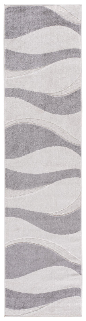 Safavieh Stella Minimalist Ivory Grey Runner Rug – Durable Power‑Loomed Polypropylene, Stain‑Resistant Comfort 2'-0" x 8'-0" STA148A-28