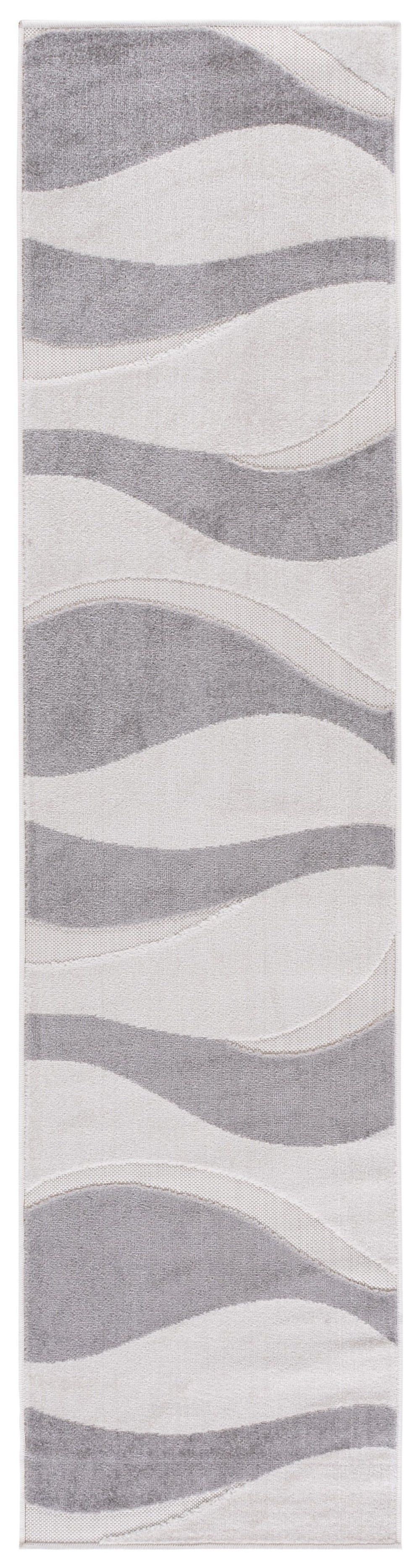 Safavieh Stella Ivory Grey Area Rug — Low-Profile Power-Loomed Polypropylene, Durable Stain-Resistant Elegance 5'-3" x 7'-6" STA148A-5
