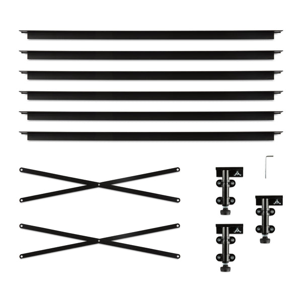 Malouf Adjustable Center Support System - Heavy-duty Steel Crossrails For Enhanced Bed Frame Stability   Stadjcss