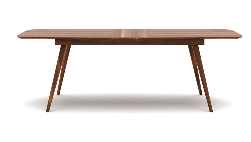Soho Concept Star Extendable Dining Table: Walnut Veneer & White Lacquer Top With Solid Wood Legs, 16" Extension Walnut  Soho-concept-dining-chair-13874