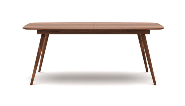 Soho Concept Star Extendable Dining Table: Walnut Veneer & White Lacquer Top With Solid Wood Legs, 16" Extension Walnut  Soho-concept-dining-chair-13865