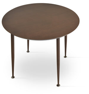 Soho Concept Star Dining Table - 36" Walnut Or Natural Ash Top With Stylish Steel Base - Modern Elegance For Your Home Walnut  Soho-concept-dining-chair-13868