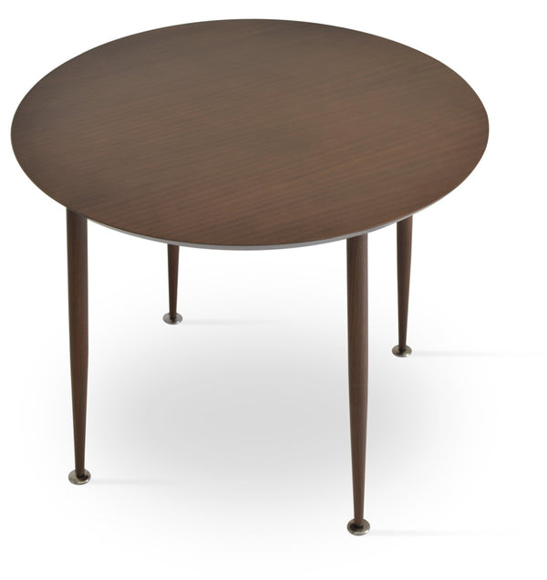 Soho Concept Star Dining Table - 36" Walnut Or Natural Ash Top With Stylish Steel Base - Modern Elegance For Your Home Walnut  Soho-concept-dining-chair-13868