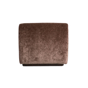 Lh Imports Sterling Modular - Stylish Armless Chair With Durable Upholstery For Modern Home Elegance Brown Rubberwood,Plywood,Hr Foam,Steel,Polyester Ste047-arml