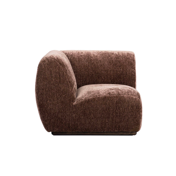 Lh Imports Sterling Modular - Stylish Armless Chair With Durable Upholstery For Modern Home Elegance Brown Rubberwood,Plywood,Hr Foam,Steel,Polyester Ste047-corn