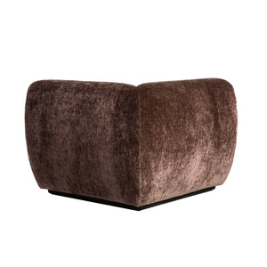 Lh Imports Sterling Modular - Stylish Armless Chair With Durable Upholstery For Modern Home Elegance Brown Rubberwood,Plywood,Hr Foam,Steel,Polyester Ste047-corn