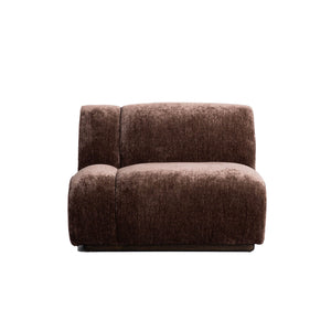 Lh Imports Sterling Modular - Stylish Armless Chair With Durable Upholstery For Modern Home Elegance Brown Rubberwood,Plywood,Hr Foam,Steel,Polyester Ste047-lhf-chai