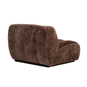 Lh Imports Sterling Modular - Stylish Armless Chair With Durable Upholstery For Modern Home Elegance Brown Rubberwood,Plywood,Hr Foam,Steel,Polyester Ste047-lhf-chai