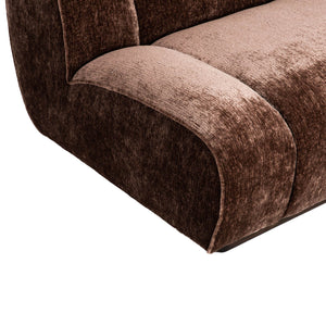 Lh Imports Sterling Modular - Stylish Armless Chair With Durable Upholstery For Modern Home Elegance Brown Rubberwood,Plywood,Hr Foam,Steel,Polyester Ste047-lhf-chai